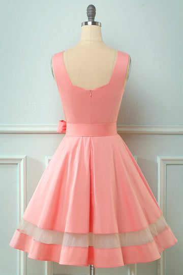 Vestido rosa vintage de 1950